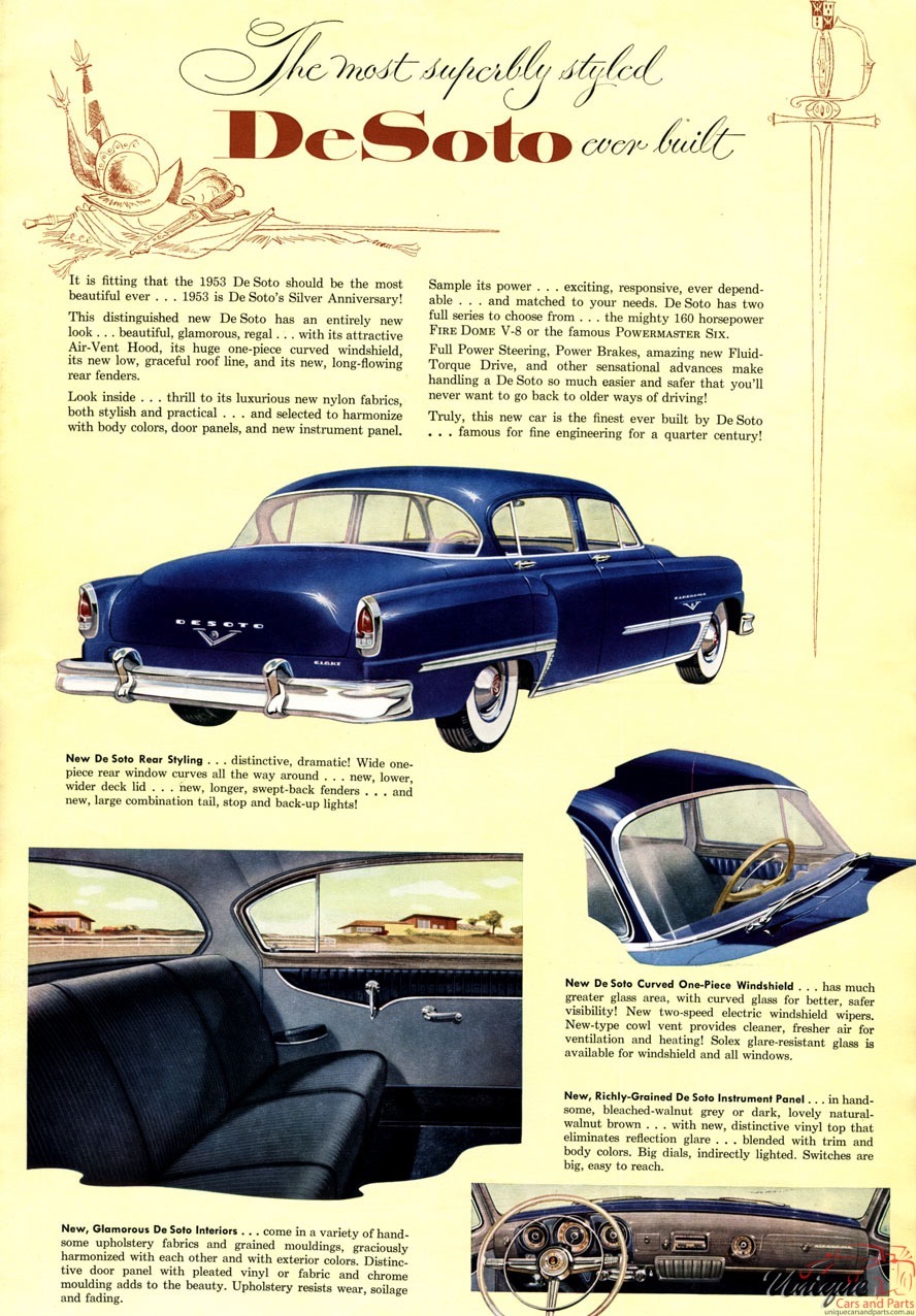 1953 DeSoto Brochure Page 3